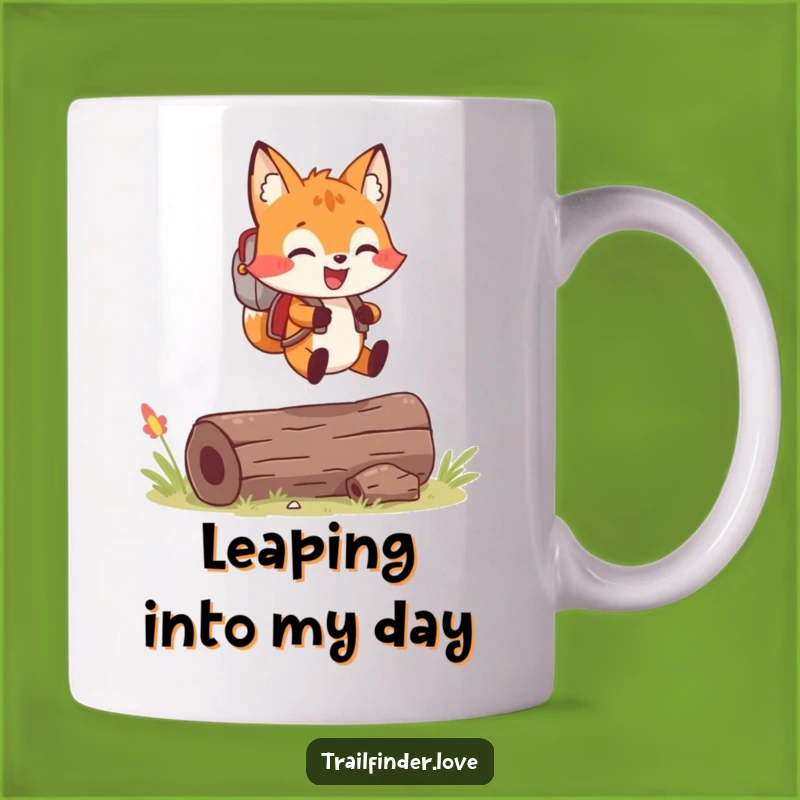 Funny Fox Adventure Mug: Cheerful Gift for the Outdoorsy Spirit