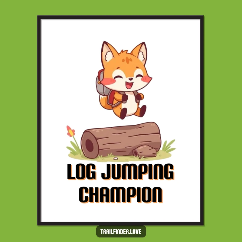 Funny Fox Adventure Poster: Bring Joyful Nature Art Home
