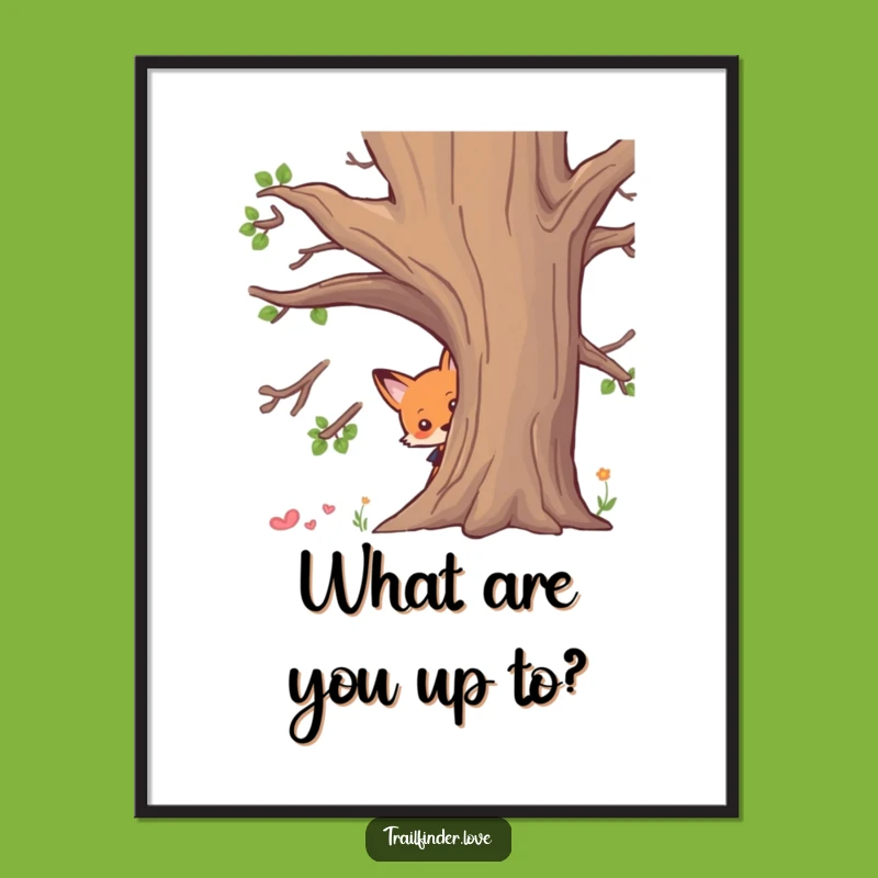 Free Printable Wall Art: Funny Fox Peeking, Hilarious Downloadable Decor for Playful Spaces