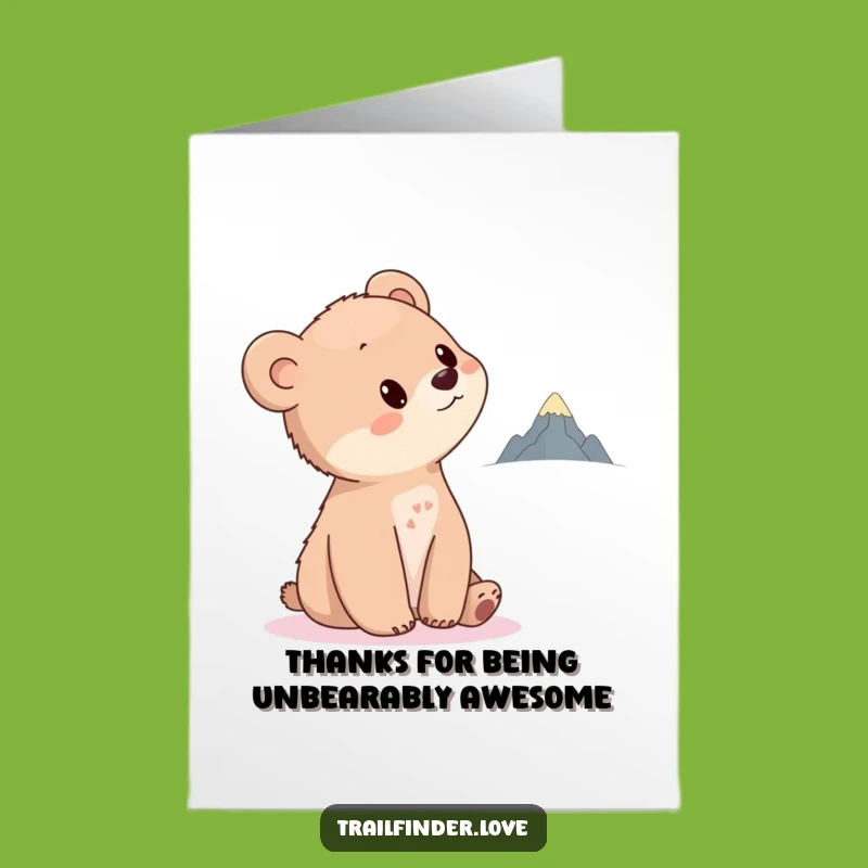 Free Printable Thank You Card: Curious Bear's Peek, Funny Downloadable Gratitude Gift!