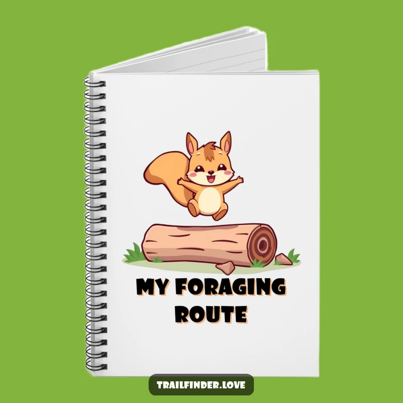 Funny Squirrel Notebook: Leaping Ideas - Energetic Woodland Journal Gift