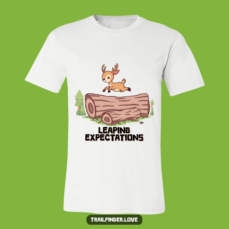 Funny Energetic Deer T-Shirt: Leap into Fun with this Hilarious Outdoor Adventure Tee