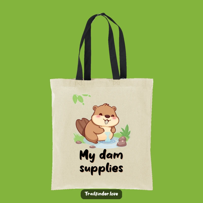 Funny Beaver Tote Bag: Carry Your Essentials with Relaxed Humorous Style