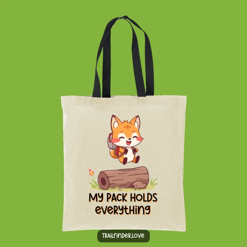 Funny Fox Adventure Tote Bag: Carry Your Wanderlust Everywhere